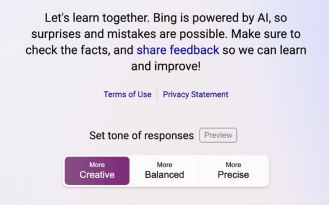 bing ai, chatbot, novo