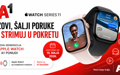 A1 Srbija donosi novu generaciju Apple Watch uređaja sa mobilnom povezanošću