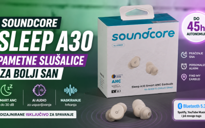 Soundcore Sleep A30 slušalice za spavanje i blokiranje hrkanja