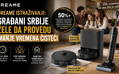 Dreame istraživanje: Građani Srbije žele da provedu manje vremena čisteći