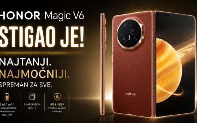 HONOR Magic V6 stigao u Srbiju: Tanji dizajn, velika baterija i vrhunske performanse u preklopnom formatu