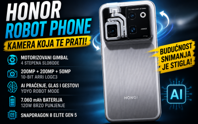 HONOR Robot Phone – Kamera koja TE PRATI! 😱 AI telefon budućnosti?